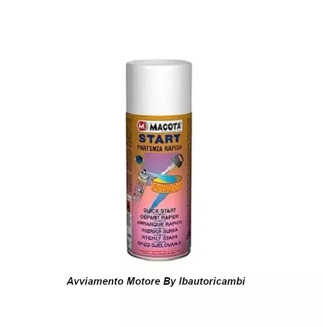 Spray macota start per avviamento rapido motori diesel e benzina - disponibile presso lb autoricambi