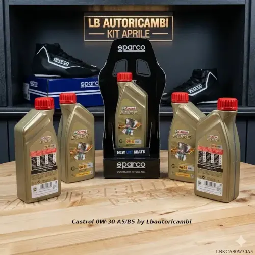 Kit olio castrol 0w30 a5b5 volvo honda lbkcas0w30a5