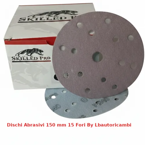 Dischi abrasivi da 150mm a 15 fori lb autoricambi